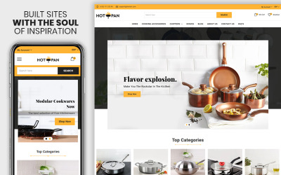 Responsywny szablon Shopify Hotpan - The Kitchen & Appliances Premium #115551