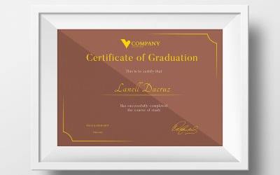 Šablona certifikátu promoce zdarma