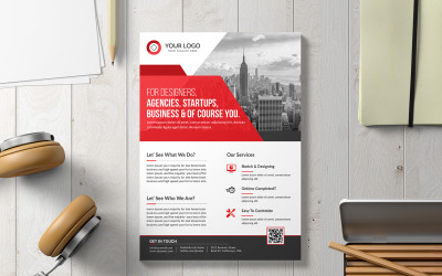 Flyer - mall för företagsidentitet