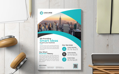 Flyer - mall för företagsidentitet