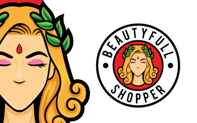 Modelo de logotipo da Beautyfull Fashion Store