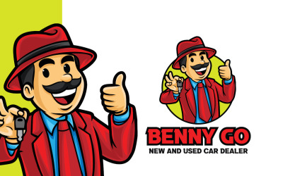 Car Dealer Mascot Logo Template