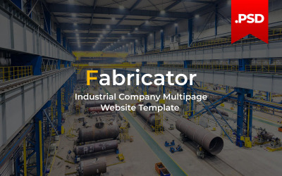 Fabricator - Modèle PSD multipage pour entreprise industrielle