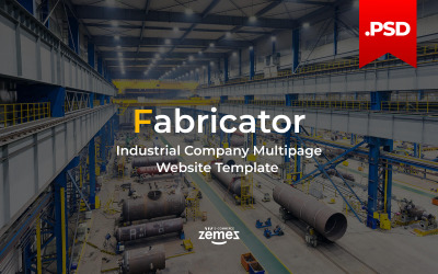 Fabricator - Modèle PSD multipage pour entreprise industrielle