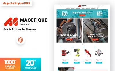 Magetique - Tools Store Magento Teması