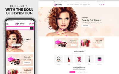 Maysily-美容和化妆品高级Shopify主题