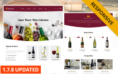 Beerbar – Vinotéka Responzivní téma PrestaShop