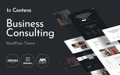 Contera - тема WordPress для консультантов по бизнес-финансам