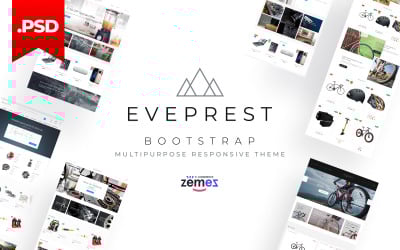 Eveprest Multipurpose Bootstrap Website PSD Template
