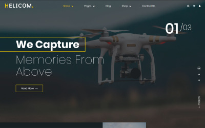 Helicom - Tema WordPress per droni ed elicotteri
