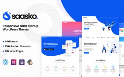 Saasko - Saas Startup WordPress-thema