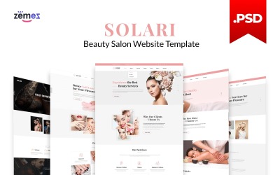 Solari - HTML5 PSD-Vorlage für Schönheitssalons