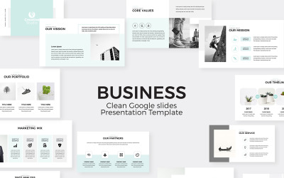 Czysta minimalna prezentacja Prezentacje Google