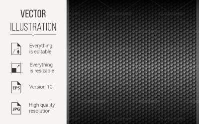 Honeycomb Gray Textures - Vector Image