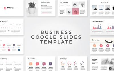 Kavina - Презентація сучасного чистого бізнесу Google Slides
