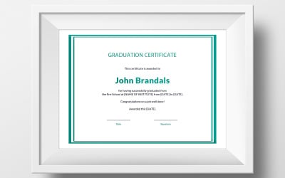 Modèle gratuit de certificat de diplôme d&amp;#39;études secondaires