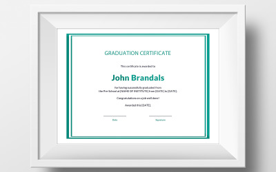 Plantilla De Certificado "Free High School Graduation" #116141