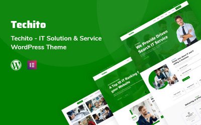 Responsivt Techito - IT Solution and Service WordPress-tema #116138