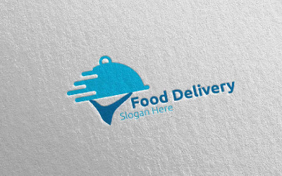 Modello di Logo di Fast Food Delivery Service 2