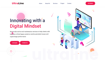Ultraline - Laravel Business Website Template