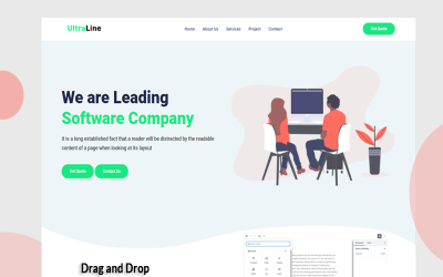 Ultraline - Szablon strony internetowej firmy Laravel
