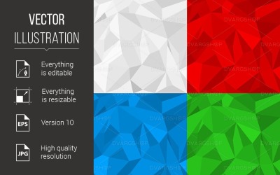 Wrinkled Pieces of Papers Background - Vector Image