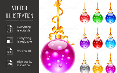 Kerstdecoratie - Vector Afbeelding