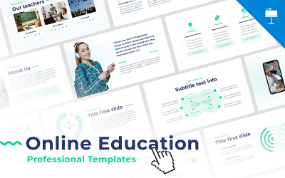 Educação online - modelo de apresentação