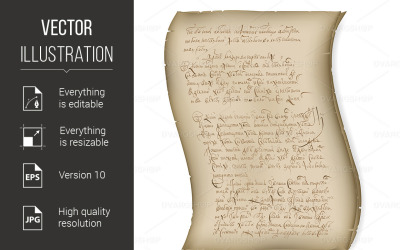 Résumé du manuscrit - Image vectorielle