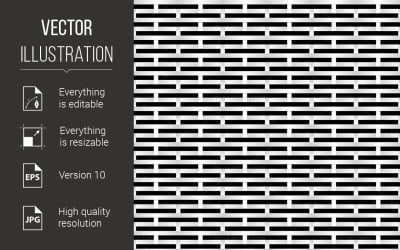 Black and White Grid - Vector Image