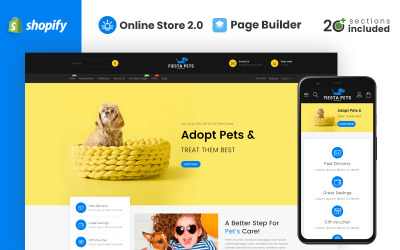 Fiesta Pets Store Shopify-tema