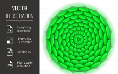 Illustration of Roof Tile Pattern - Vector Image