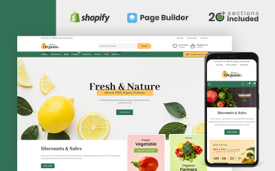 "Organic House Store" Responsive Shopify Thema №116422