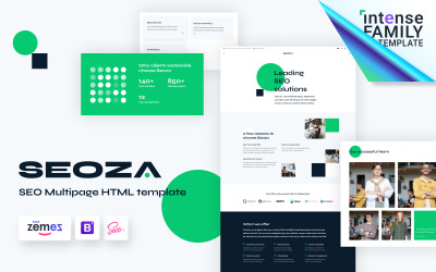 Seoza - Modello di sito Web HTML per agenzia SEO