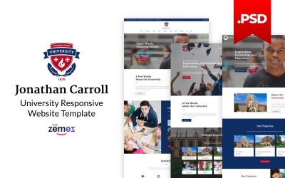 Universitaire responsieve PSD-sjabloon