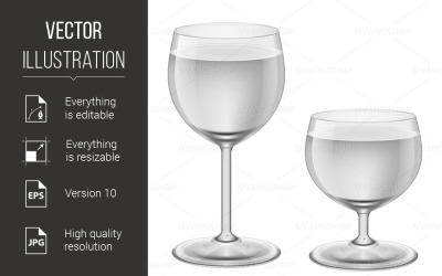 Wineglasses - Vector Image