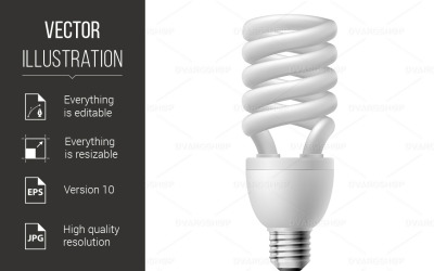 Energy Saving Lamp - Vector Image