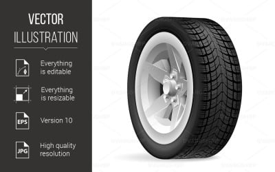 Wheel - Vector Image