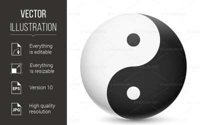 Yin Yang - Image vectorielle