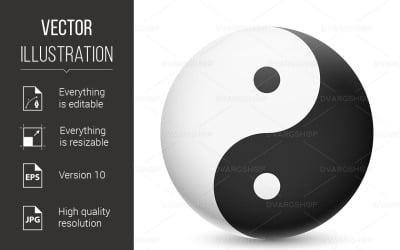 Yin Yang - Vektör Görüntü