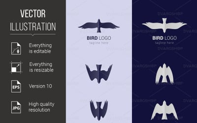 Bird Emblem - Vector Image
