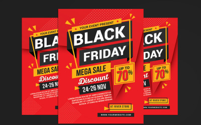 Black Friday Sale Event Flyer - mall för företagsidentitet