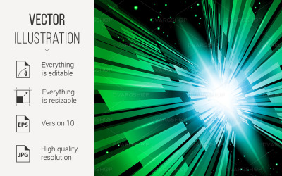 Green Radiance - Vector Image