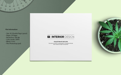Minimal Interior Design Catalog/Brochure - Corporate Identity Template