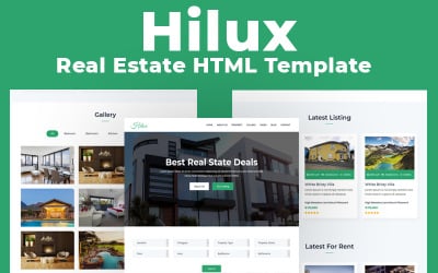 Hilux - Modelo de site HTML multiuso para imóveis