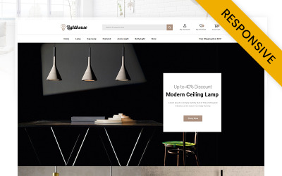 LightHouse - Modern Lamp Store OpenCart Szablon