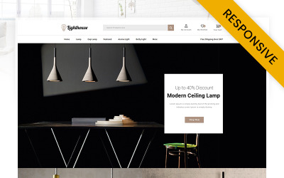 LightHouse - šablona OpenCart pro moderní lampy