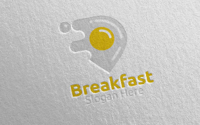 Modello di Logo di consegna 8 fast food colazione
