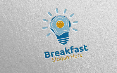 Modello di Logo di consegna 20 colazione Fast Food