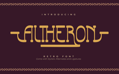Altheron | Retro patkové písmo